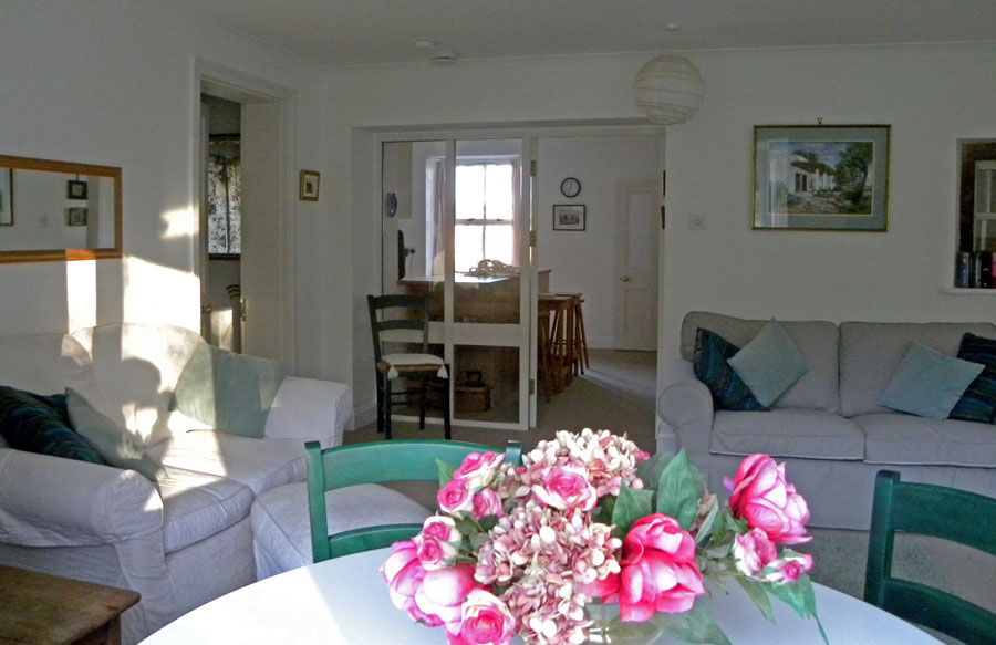 Self catering accommodation north lodge craigston bedroom Living room at the North Lodge