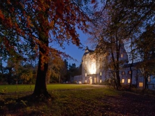 Craigston Castle at night