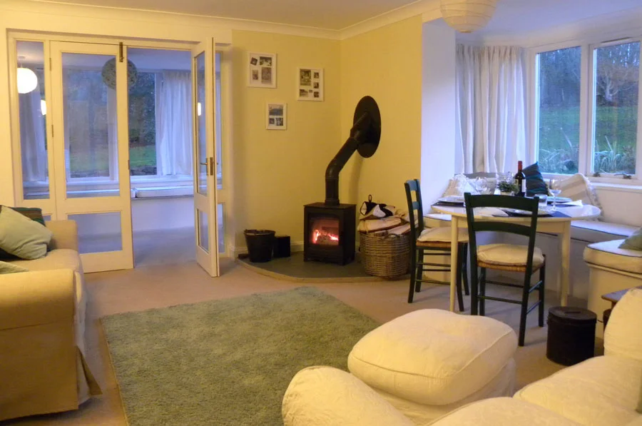 North Lodge Sitting Room wood-burner